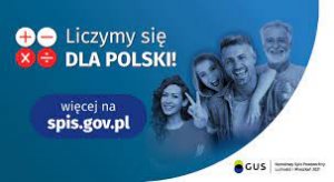 liczmy się dla Polski, czworo ludzi na plakacie GUS