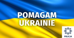 Pomagam ukrainie, logo policji
